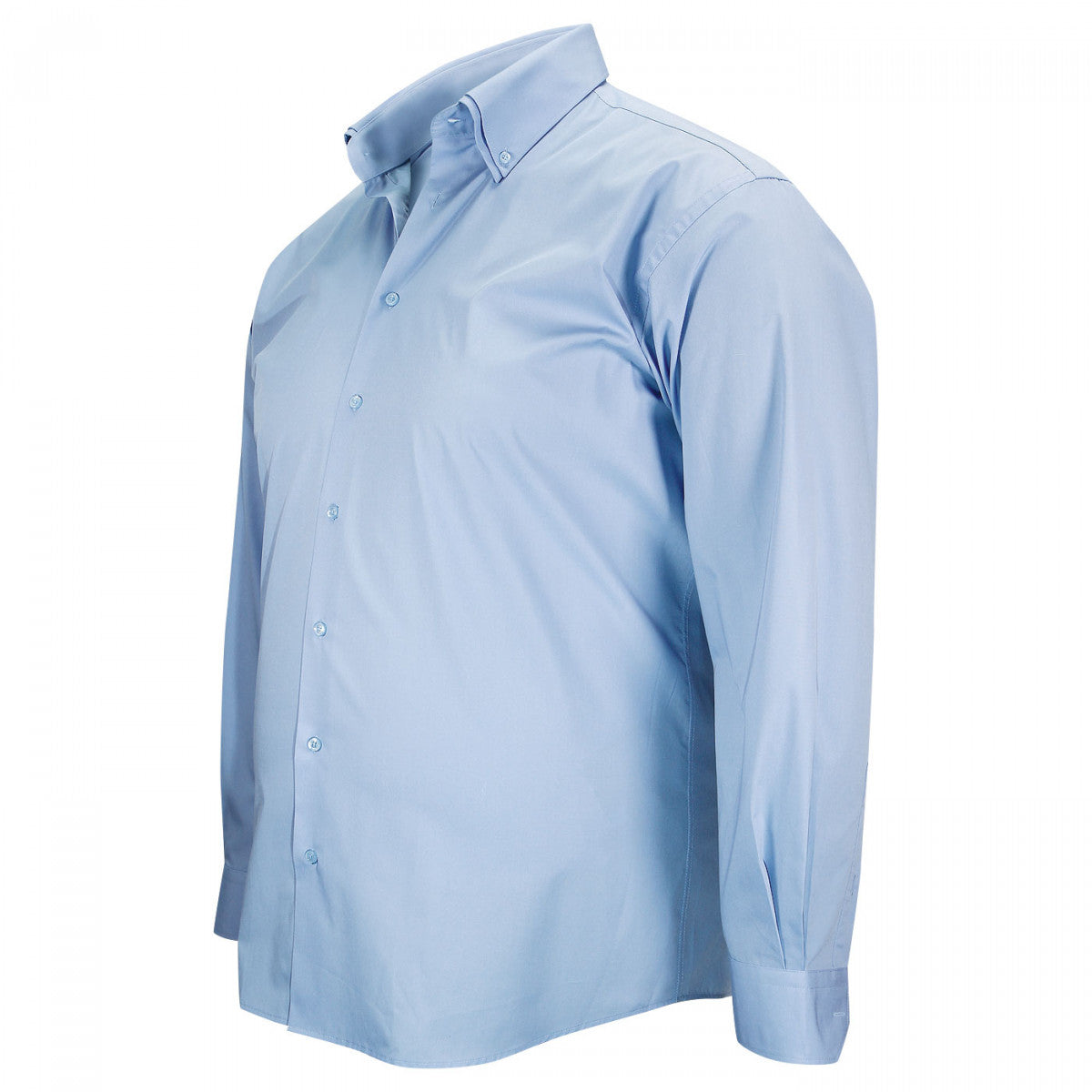 Chemise double col bleu clair