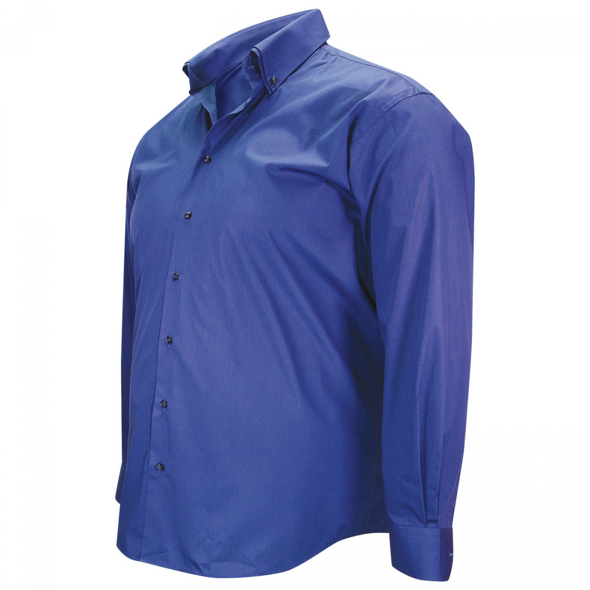 Chemise double col bleu