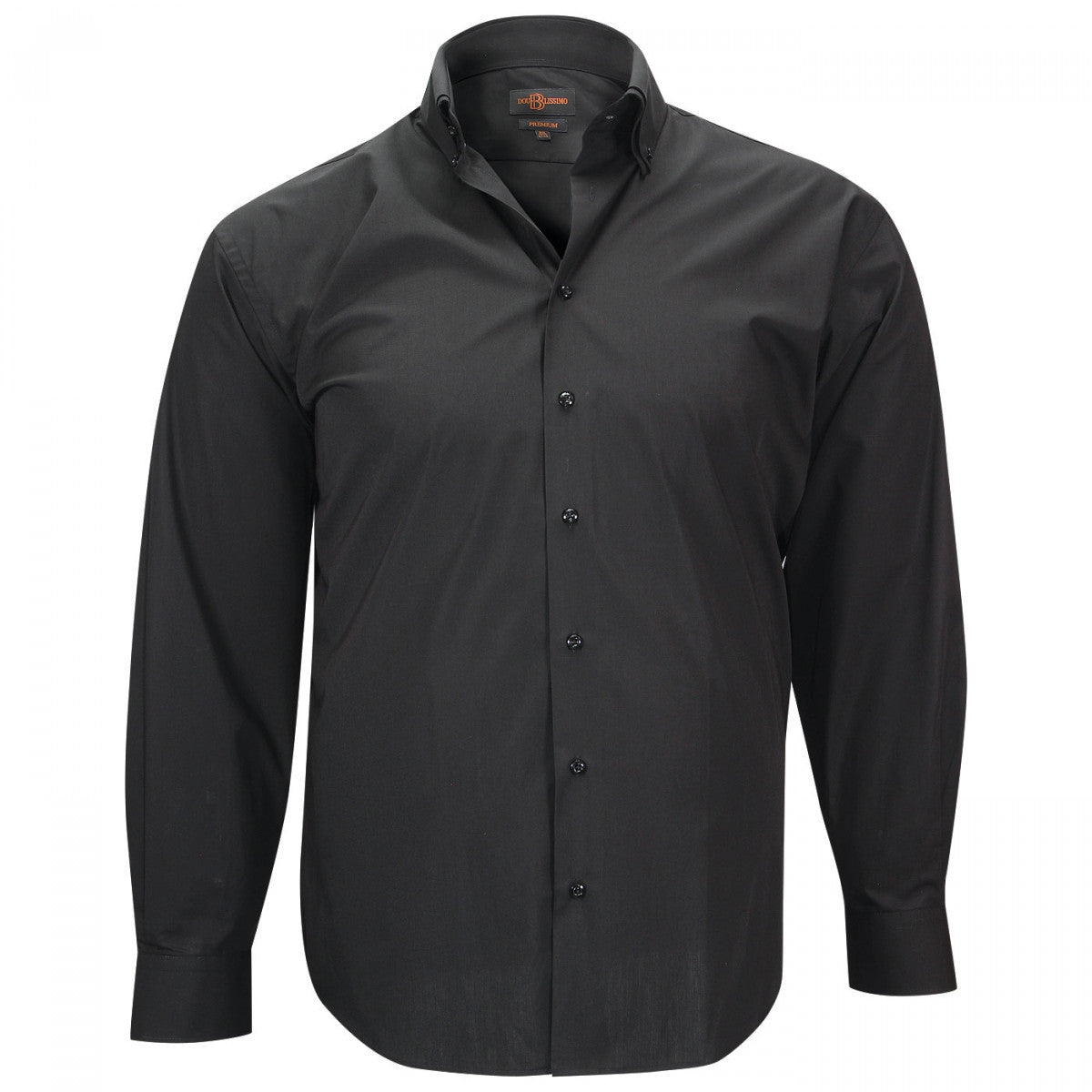 Chemise double col noir
