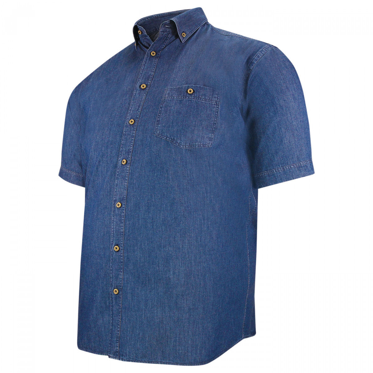 Chemisette forte taille en jean AD7DBMC1 bleu