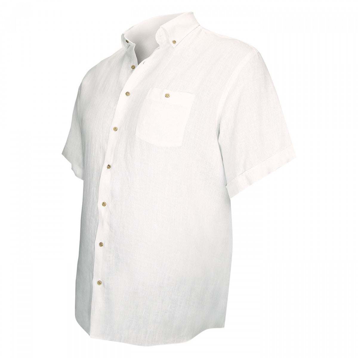 Chemisette 100% linMONTE CARLO Doublissimo GTMC-L7DB2 blanc