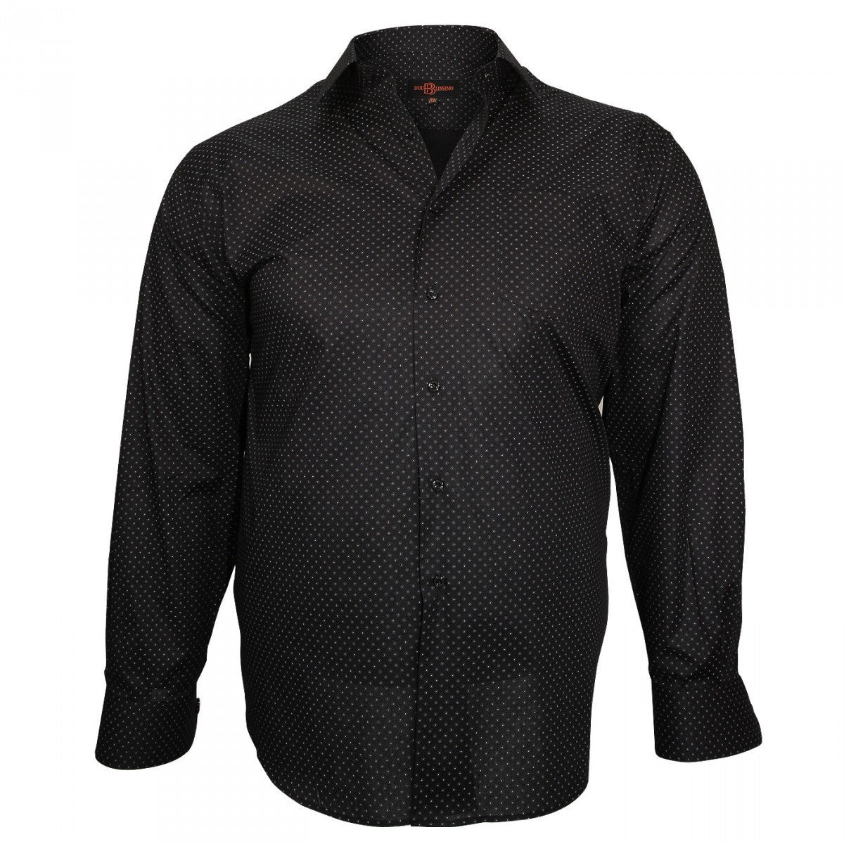 Chemise fantaisie PRINT Doublissimo GT-E3DB2 noir