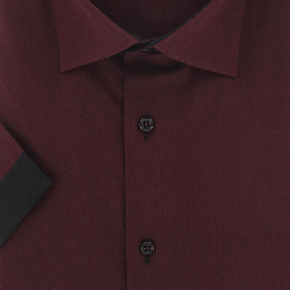 Chemisette grande taille à tissu uni contrasté ROSSONERO AE10DBMC2 bordeaux