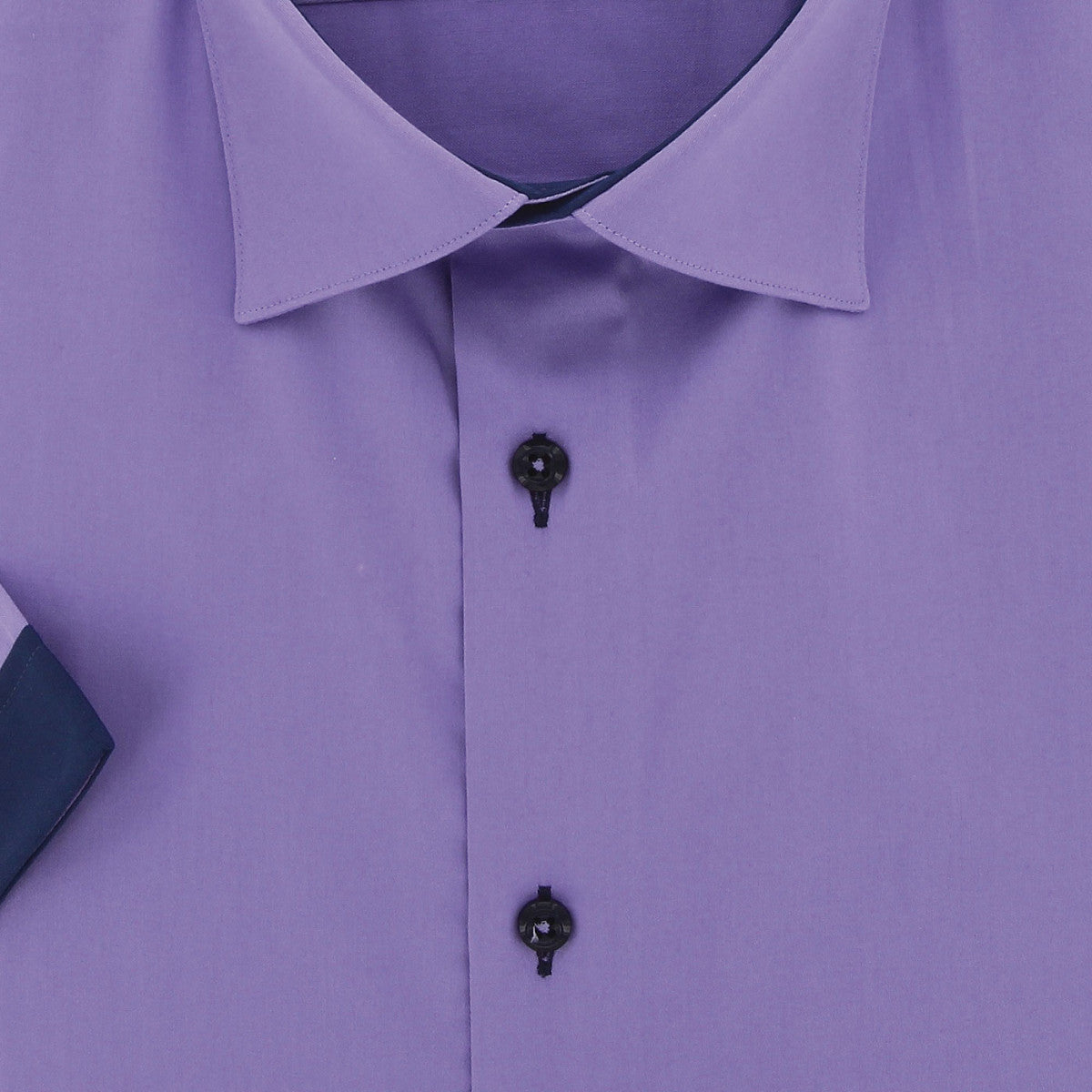 Chemisette grande taille à tissu uni contrasté VIOSSO AE9DBMC1 violet