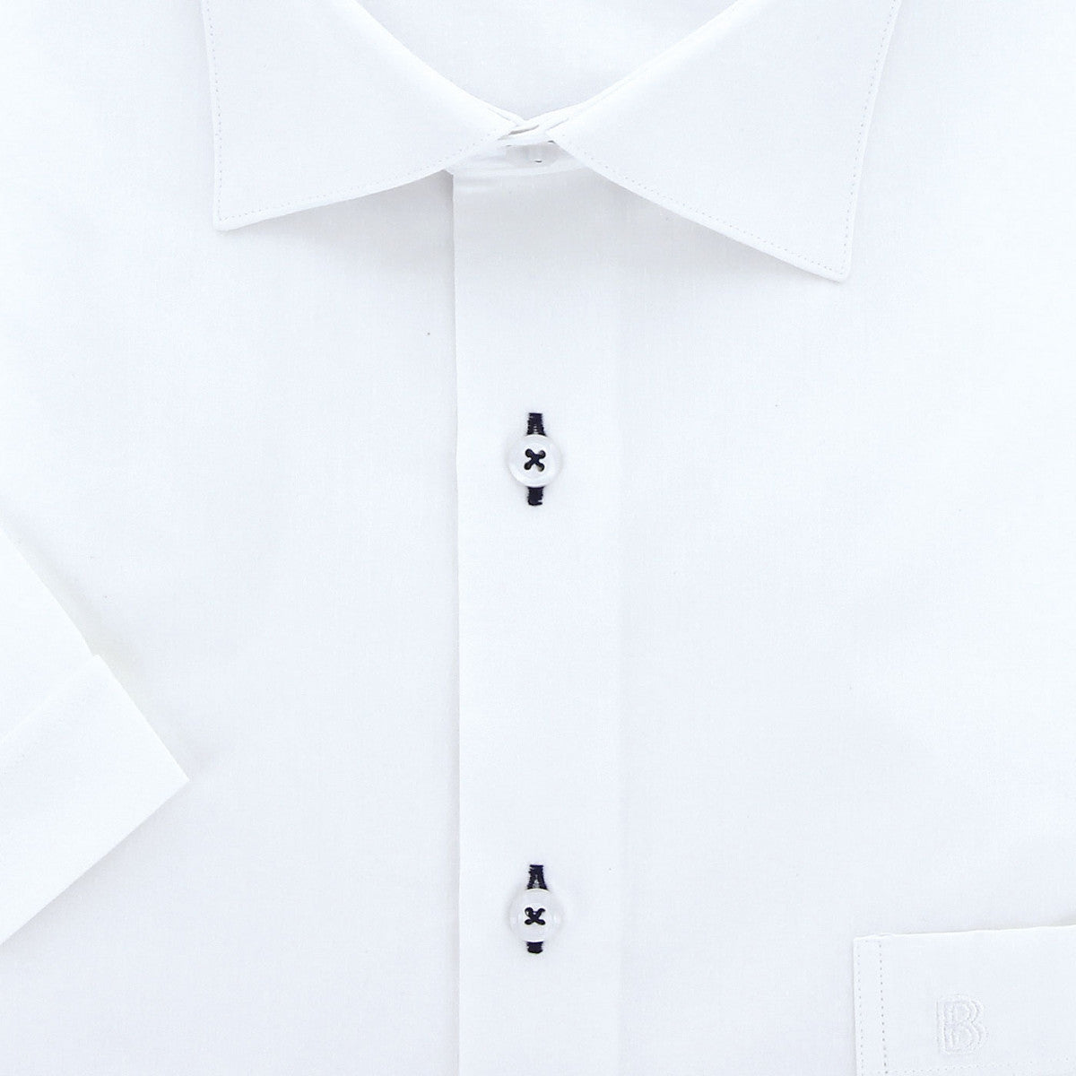 Chemisette grande taille à tissu uni texturé TONOTONA AE7DBMC3 blanc