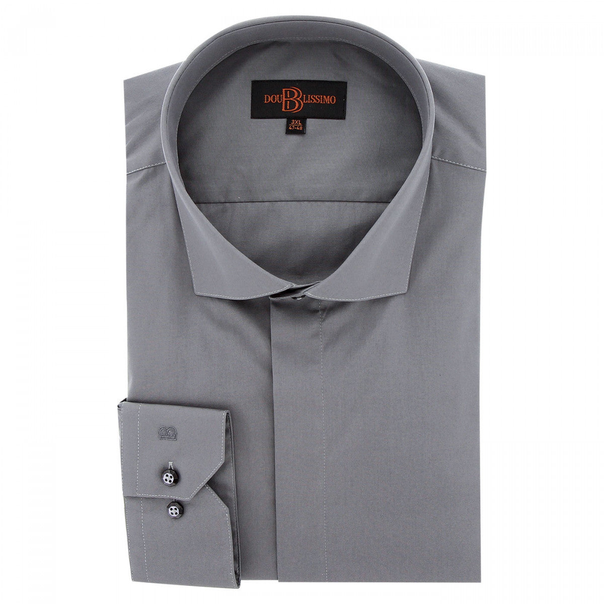 chemise habillée repassage facile cachet-gt-c9db4 gris