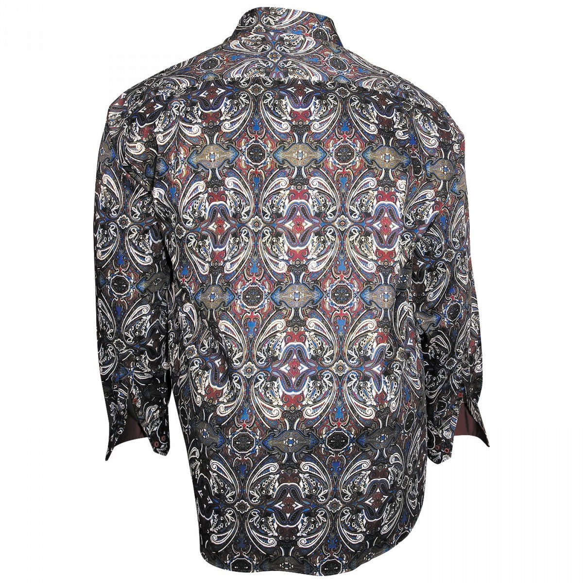 Chemise imprimée bordeaux