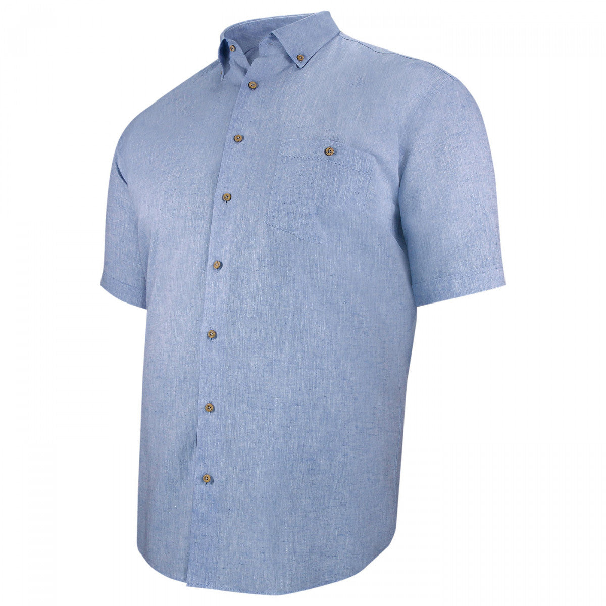 Chemisette forte taille AD6DBMC4 bleu ciel