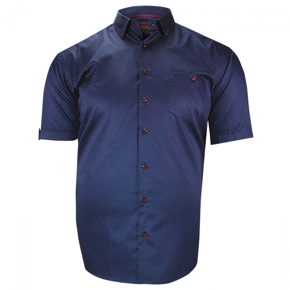 Chemise homme grande taille tissu imprimé coupe droite COLLETO Doublissimo