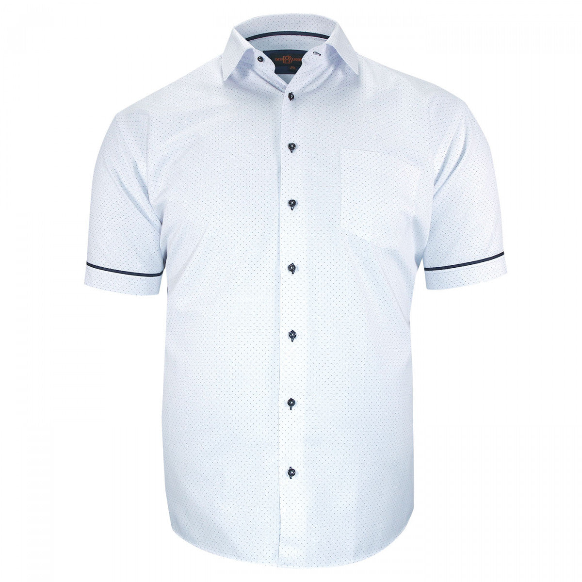 Chemisette forte taille motifs à pois PICOLLI-AA8DBMC2 blanc bleu marine