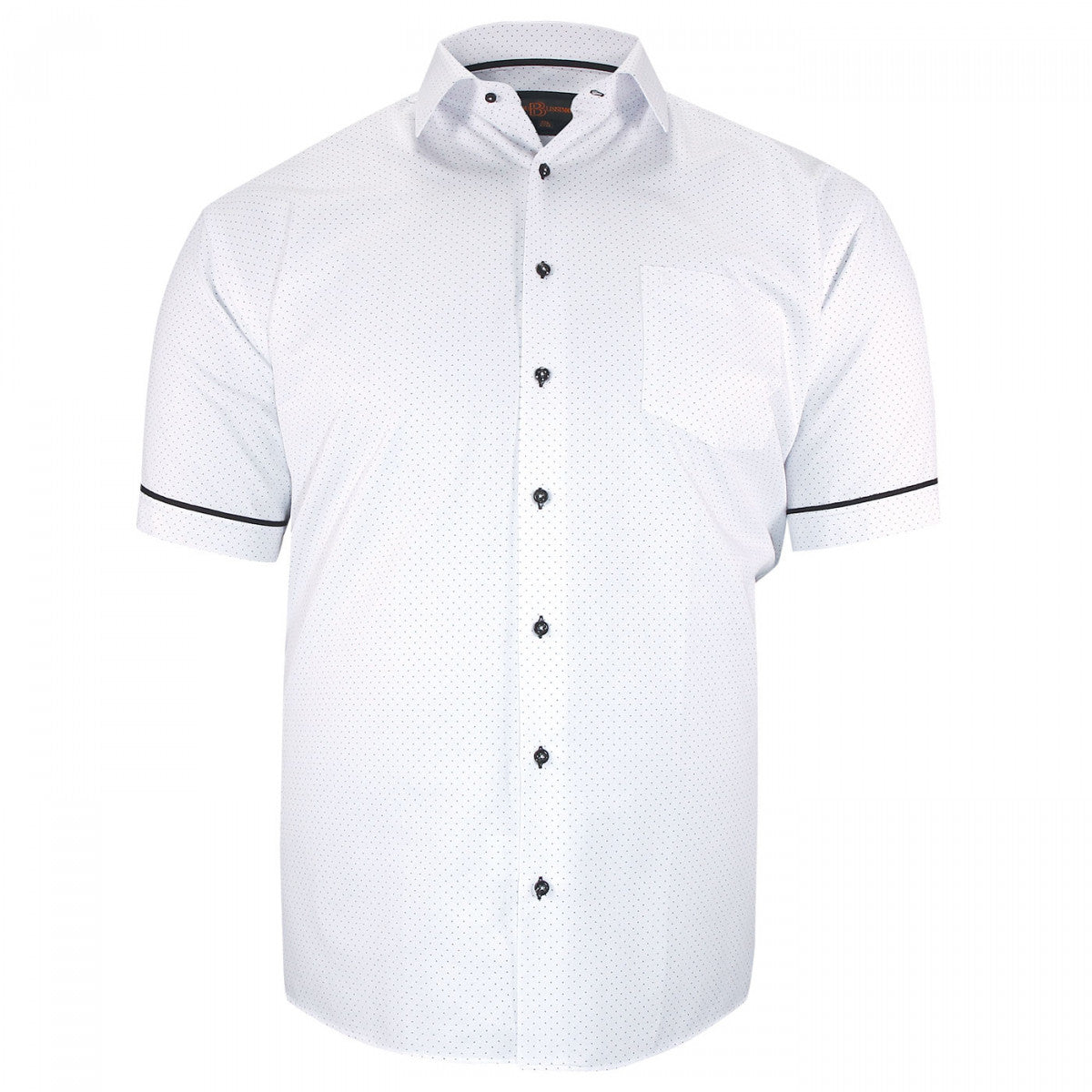 Chemisette forte taille motifs à pois PICOLLI-AA8DBMC1 blanc noir