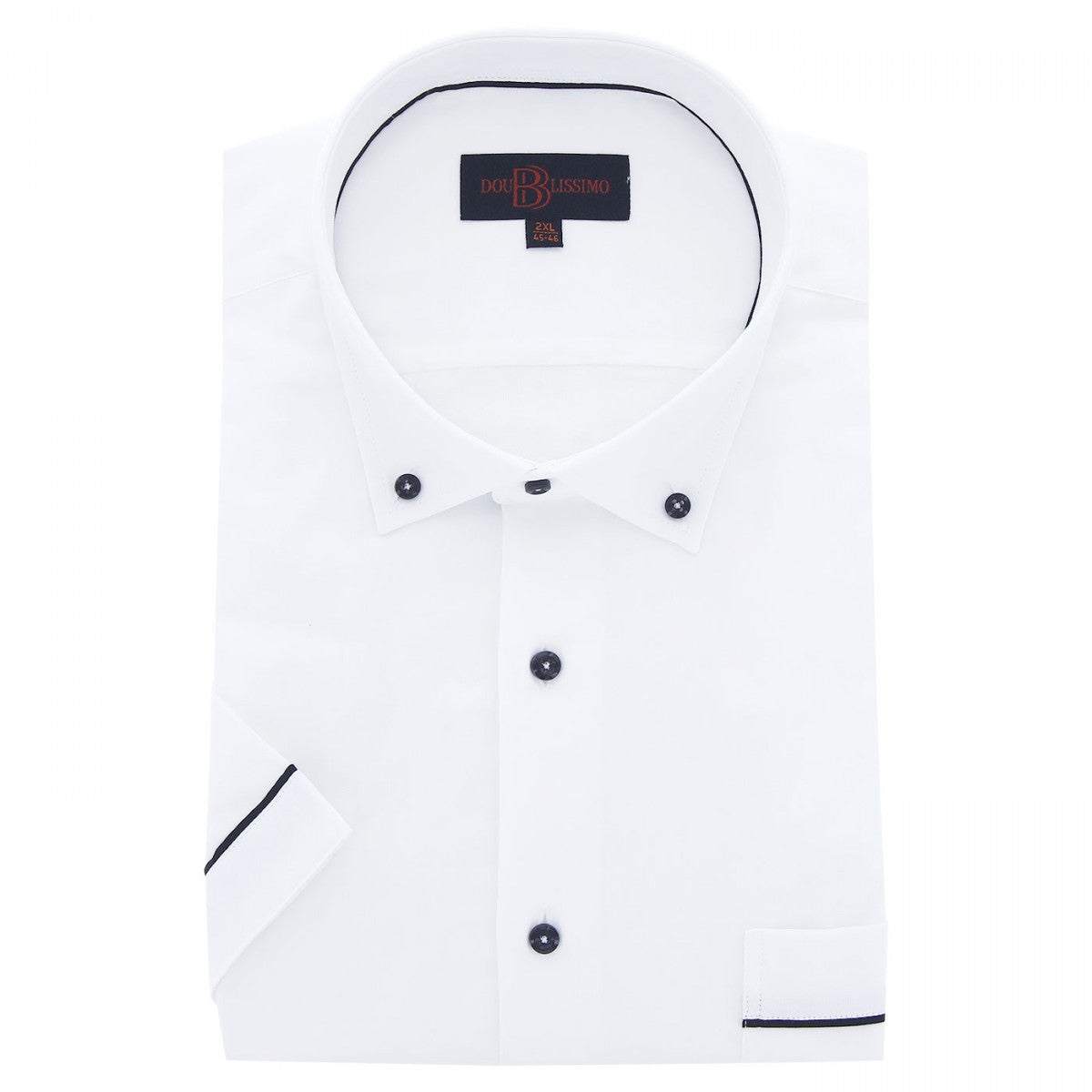 Chemisette forte taille AD3DBMC4 blanc noir