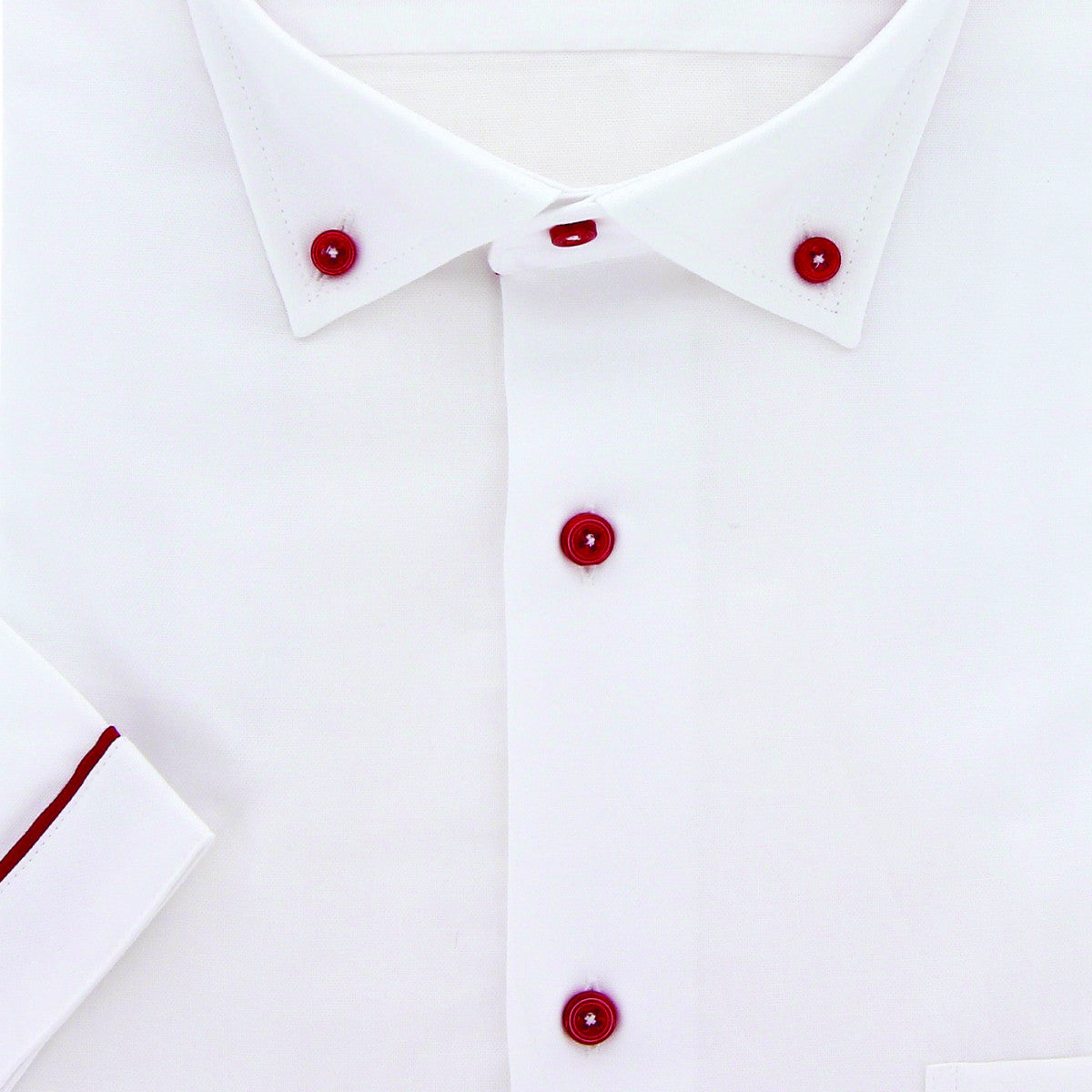 Chemisette forte taille AD3DBMC1 blanc rouge