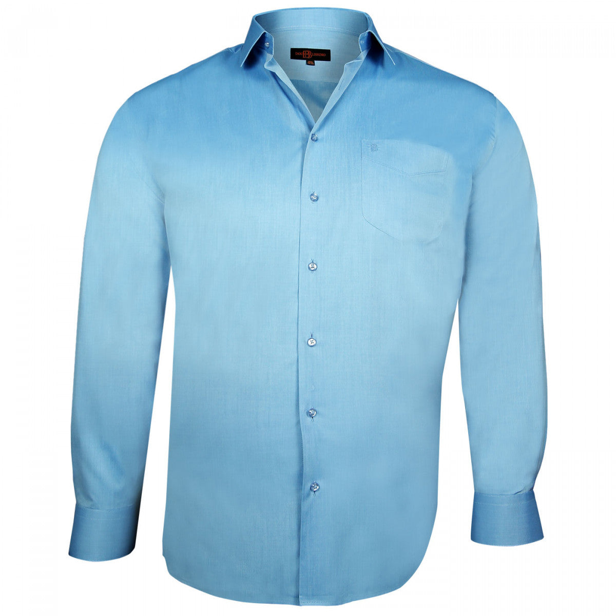 Chemise popeline TRADITIONNELLE Doublissimo GT-Y1DB3 bleu