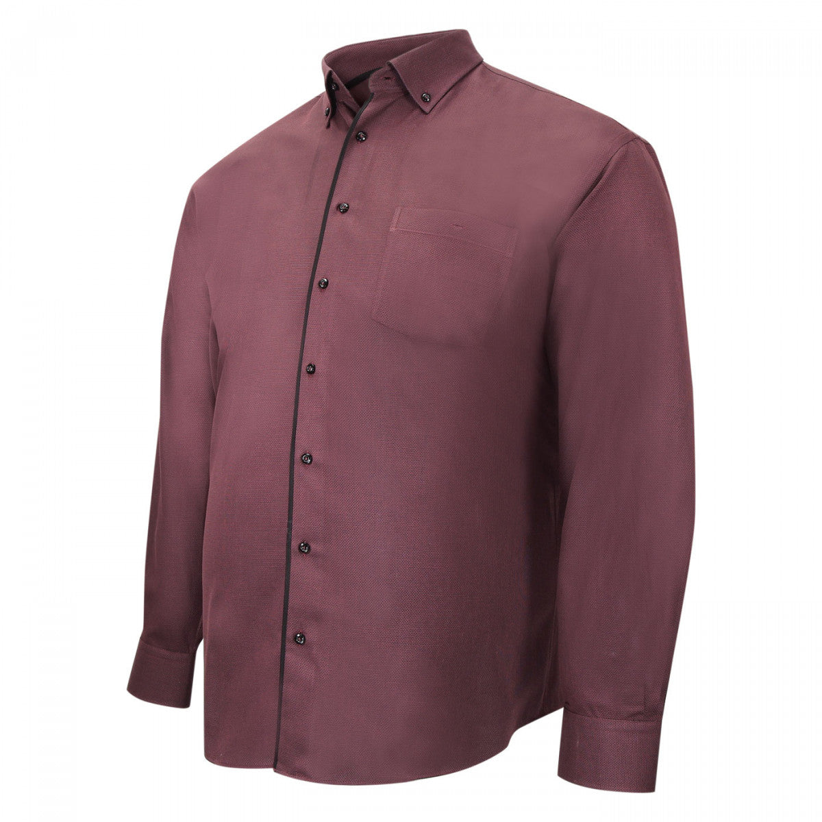 chemise repassage facile bleu medoc-gt-c4db1 bordeaux