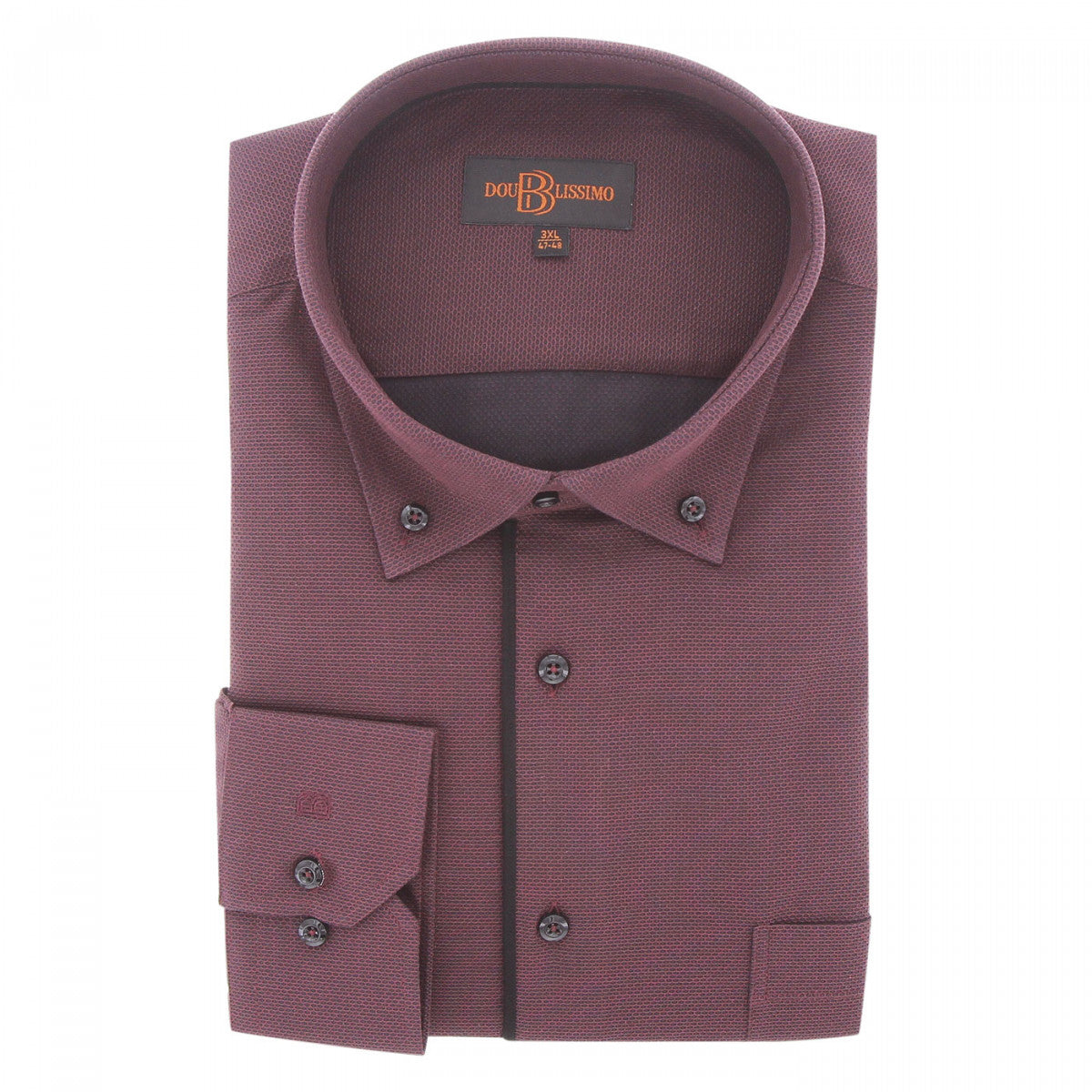 chemise repassage facile bleu medoc-gt-c4db1 bordeaux