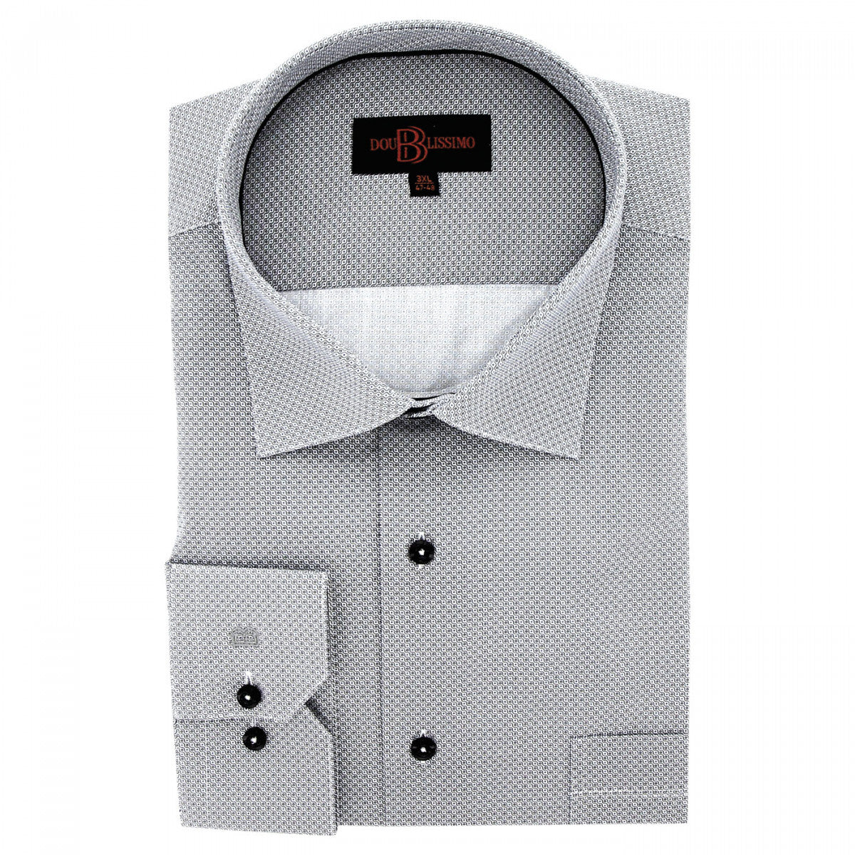 chemise repassage facile middo-gt-c6db2 gris