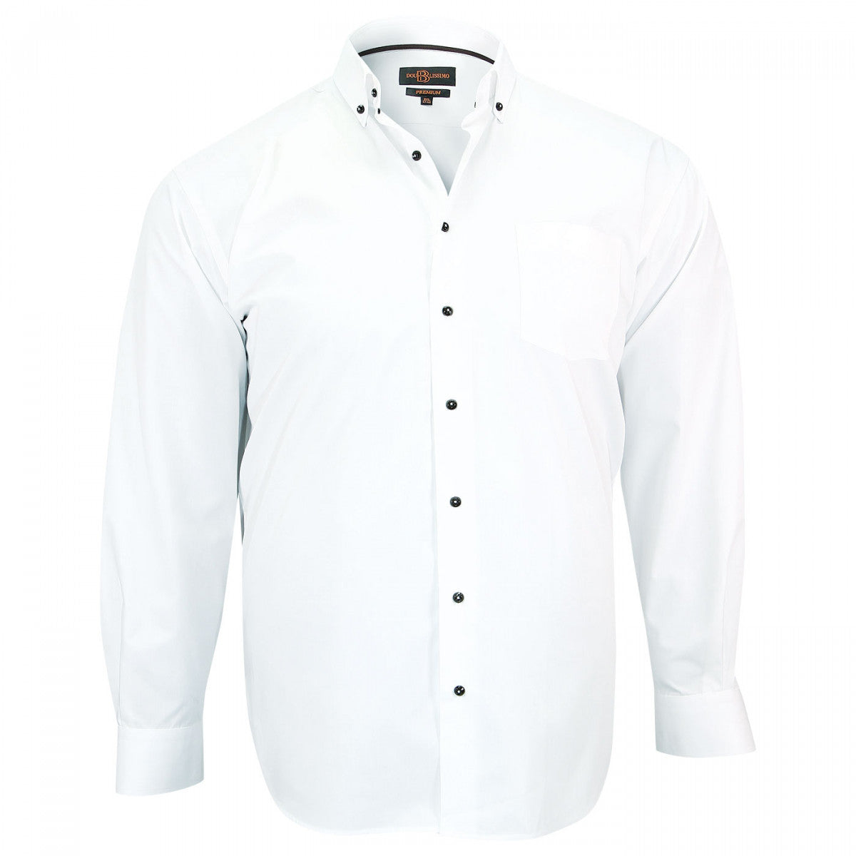 Chemise sport blanc marron