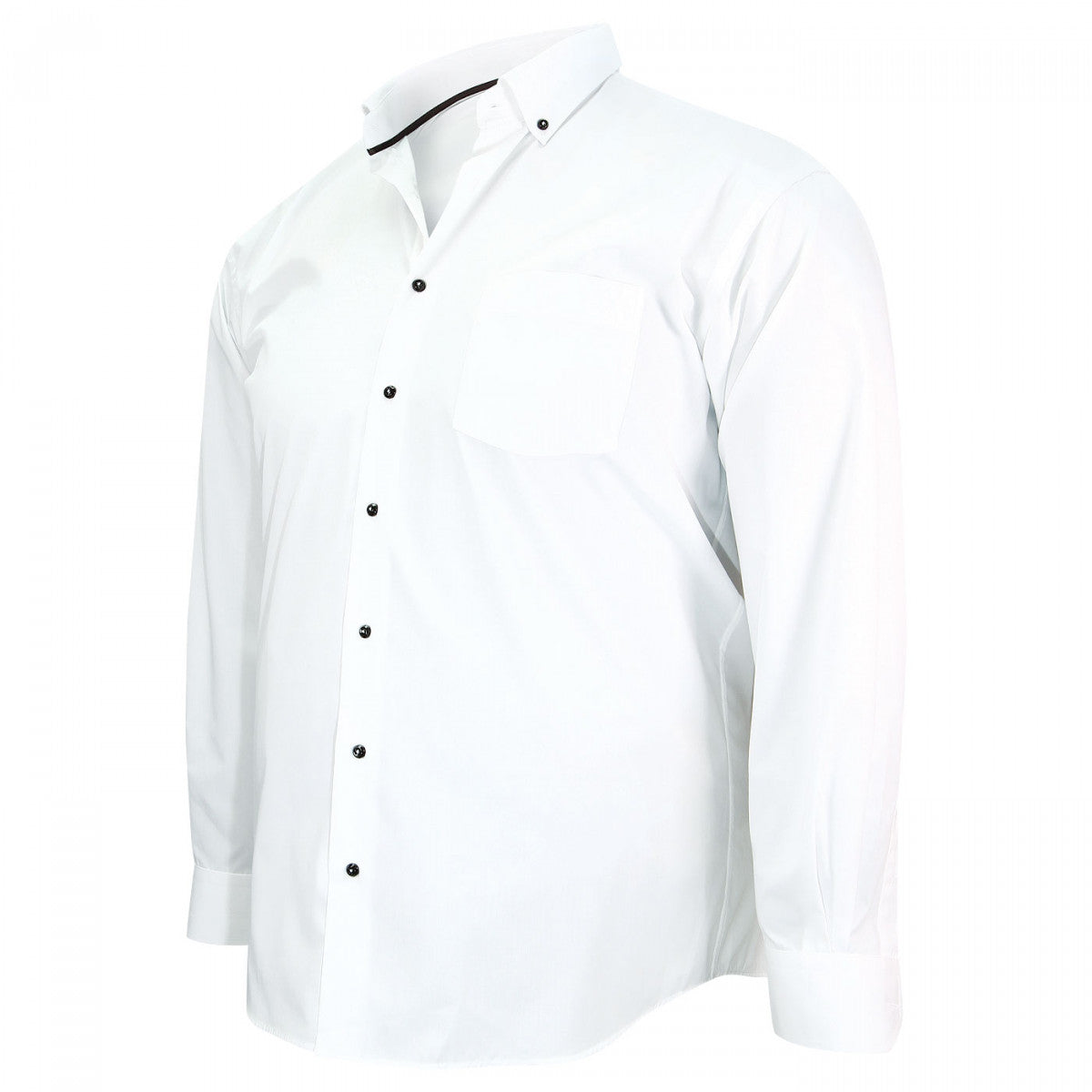 Chemise sport blanc marron