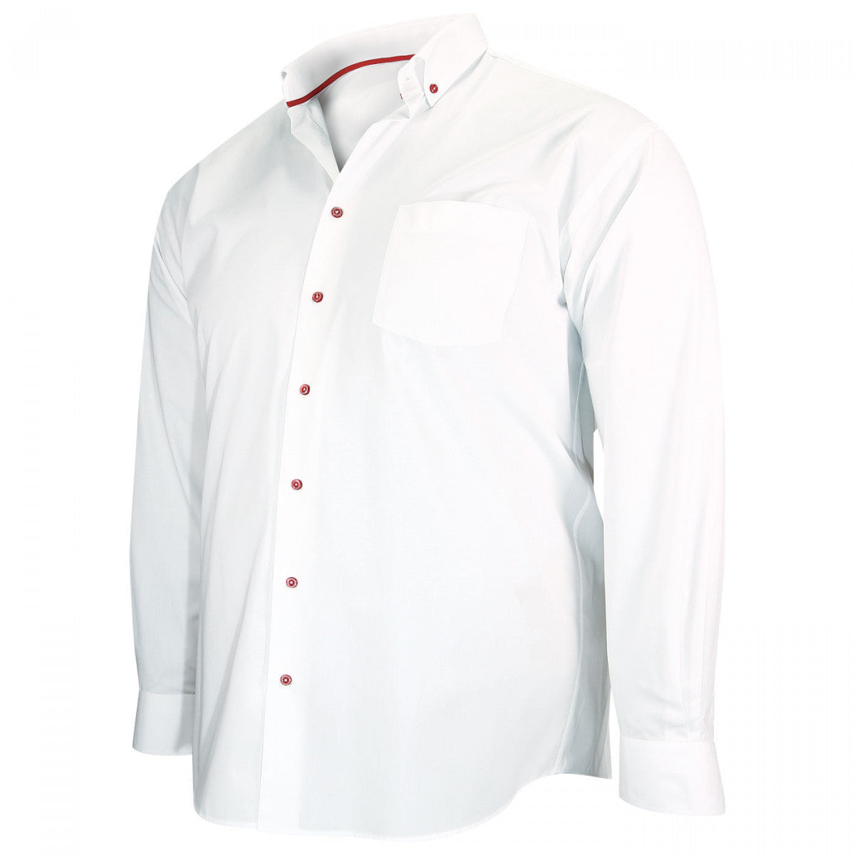 Chemise sport blanc rouge