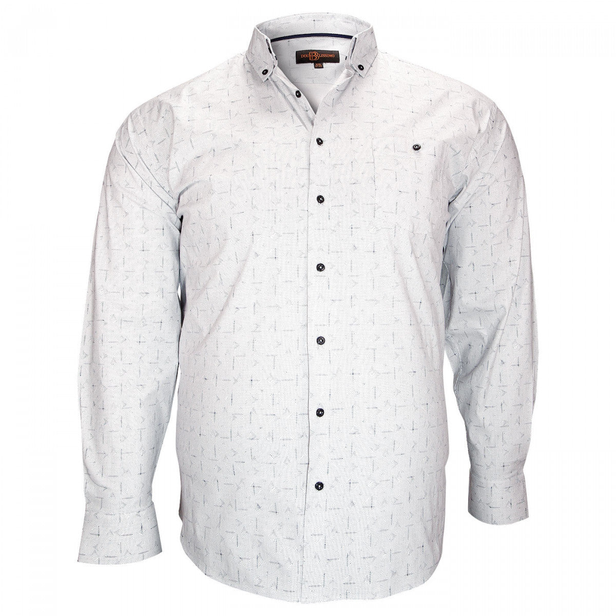 Chemise sportNORWICH Doublissimo GT-FT3DB2 blanc bleu