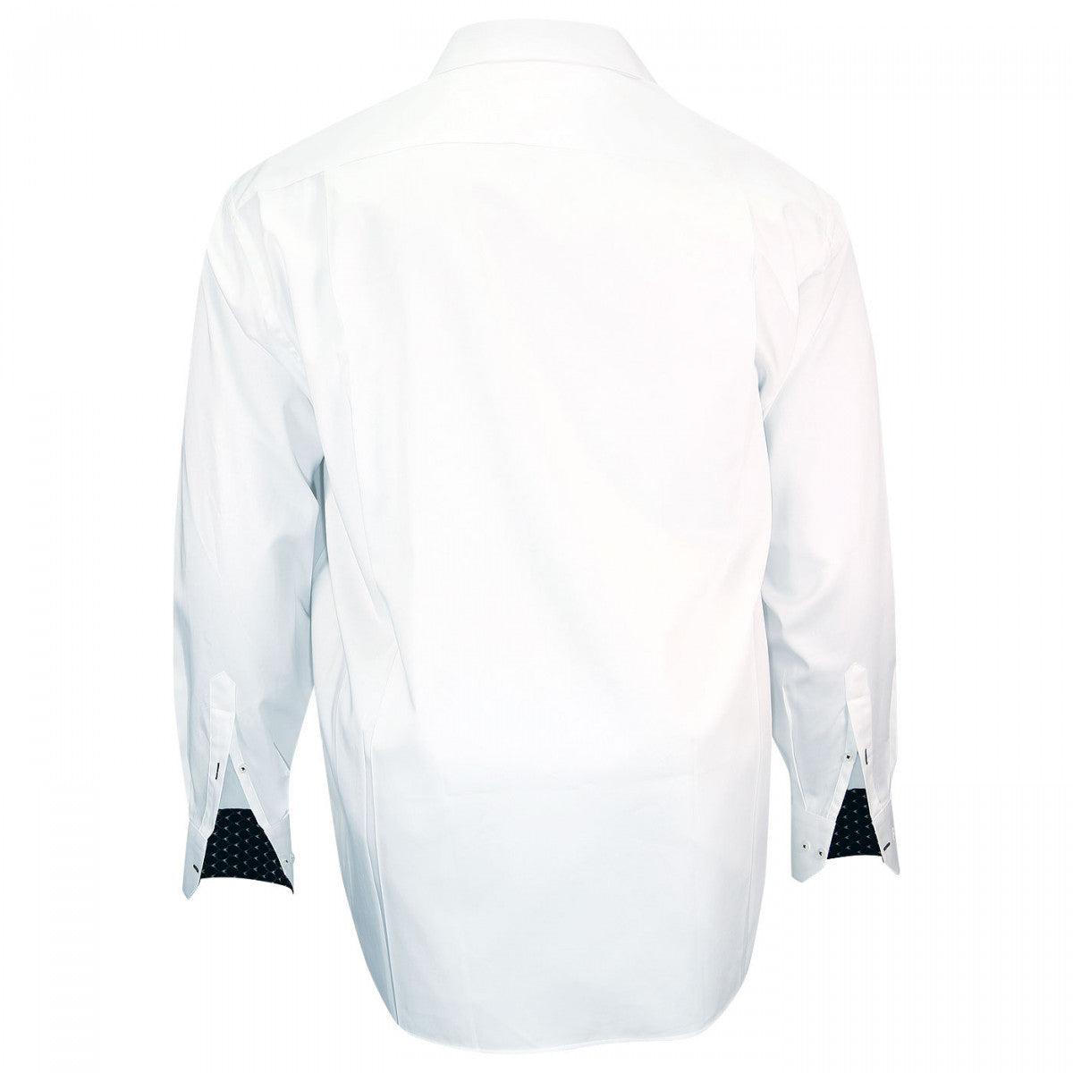 Chemise tendance blanc bleu marine