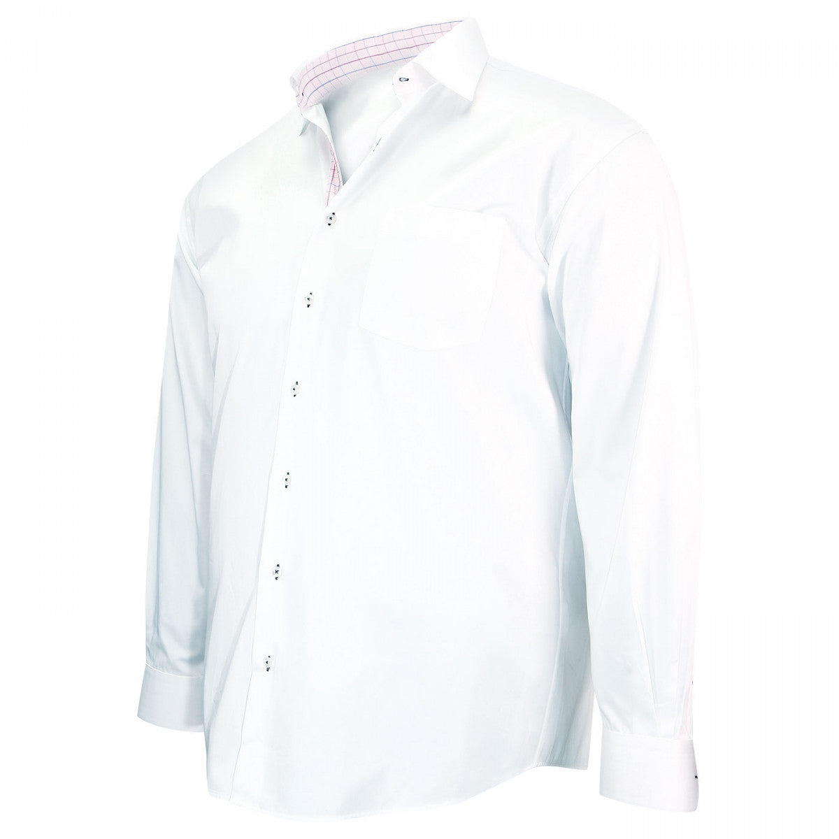 Chemise tendance blanc rose