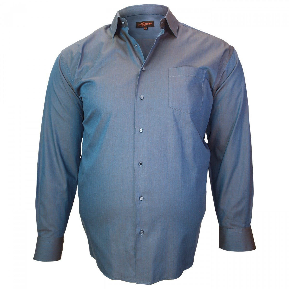 Chemise tissu armuré bleu