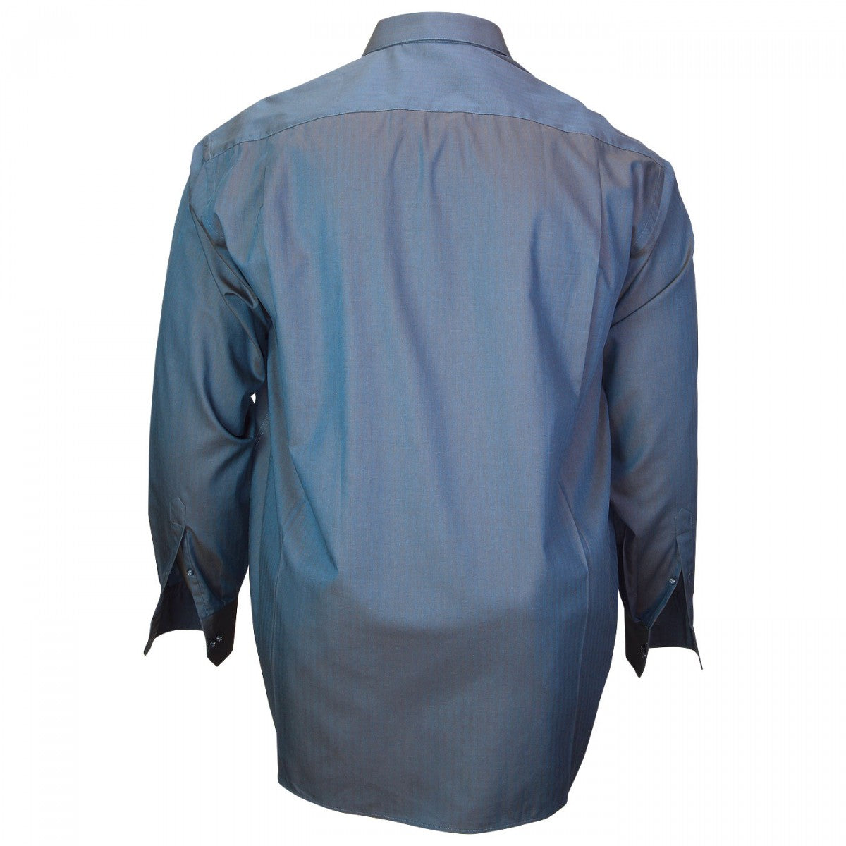 Chemise tissu armuré bleu