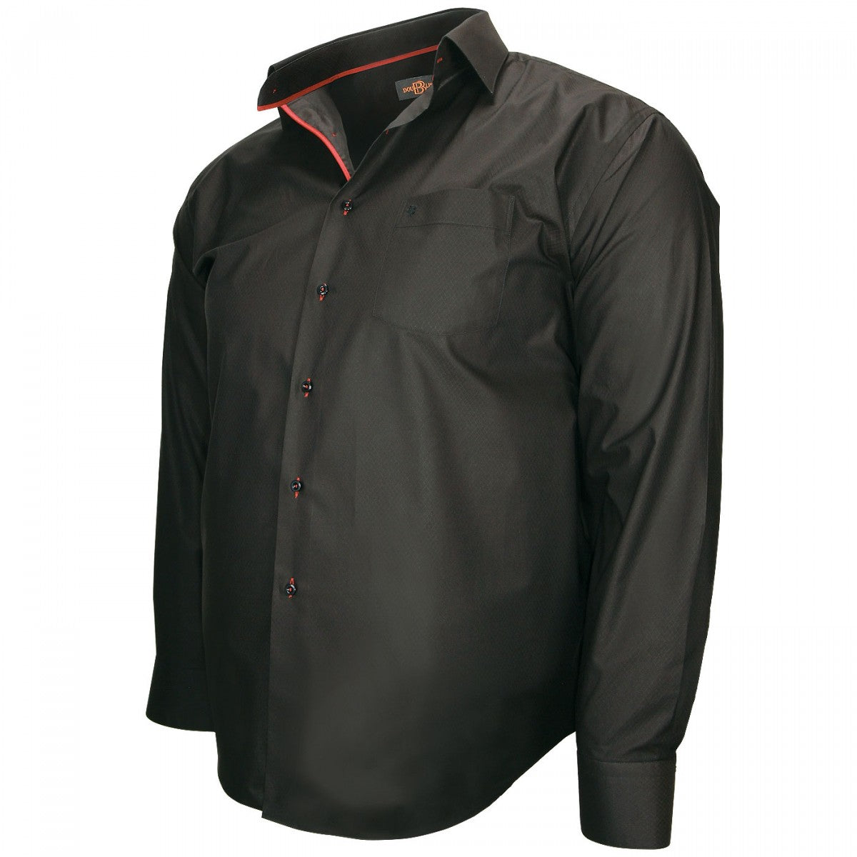 Chemise tissu armuréLUGANO Doublissimo GT-L2DB5 noir rouge