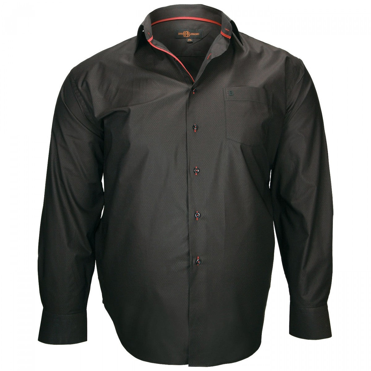 Chemise tissu armuréLUGANO Doublissimo GT-L2DB5 noir rouge