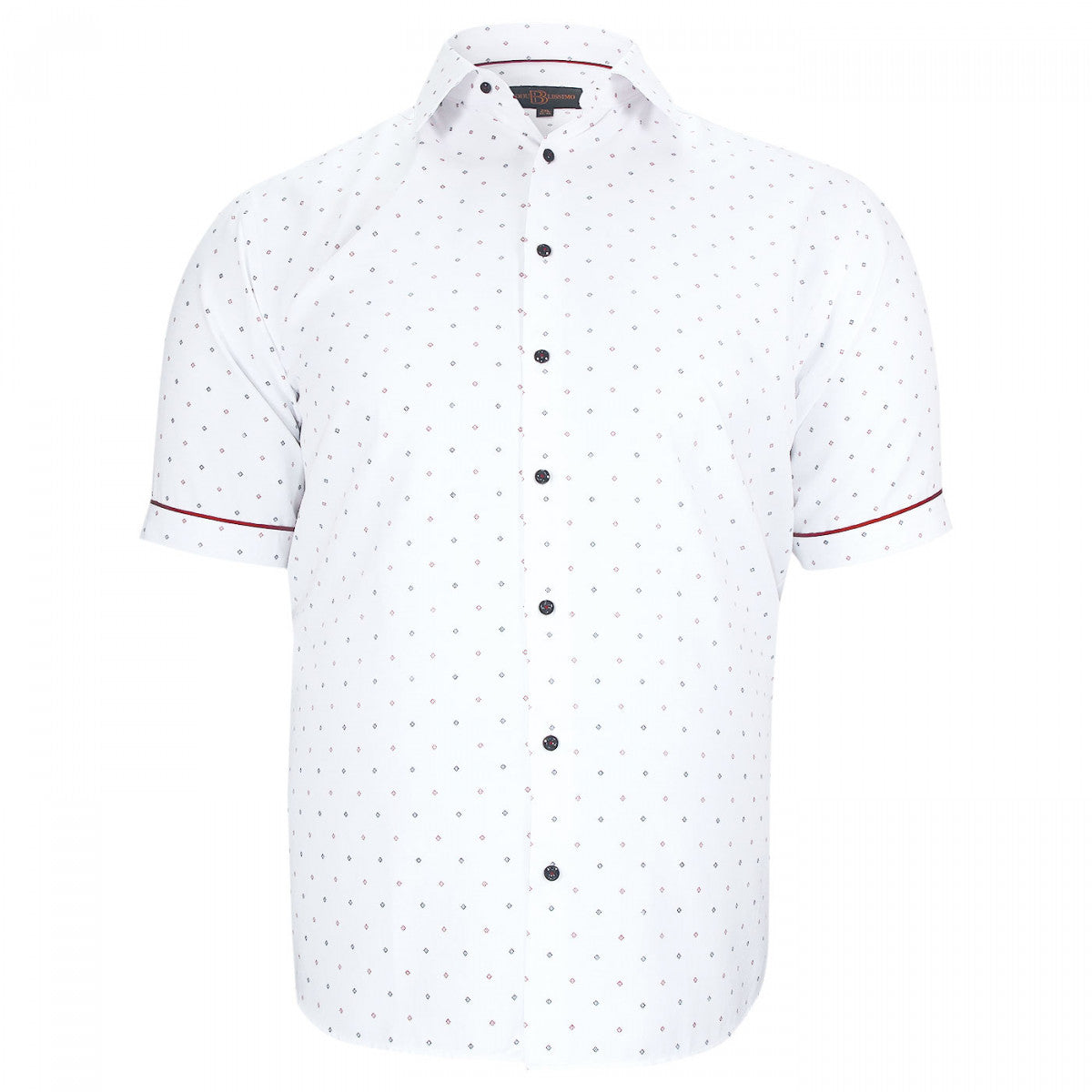 Chemisette forte taille AD4DBMC2 blanc rouge
