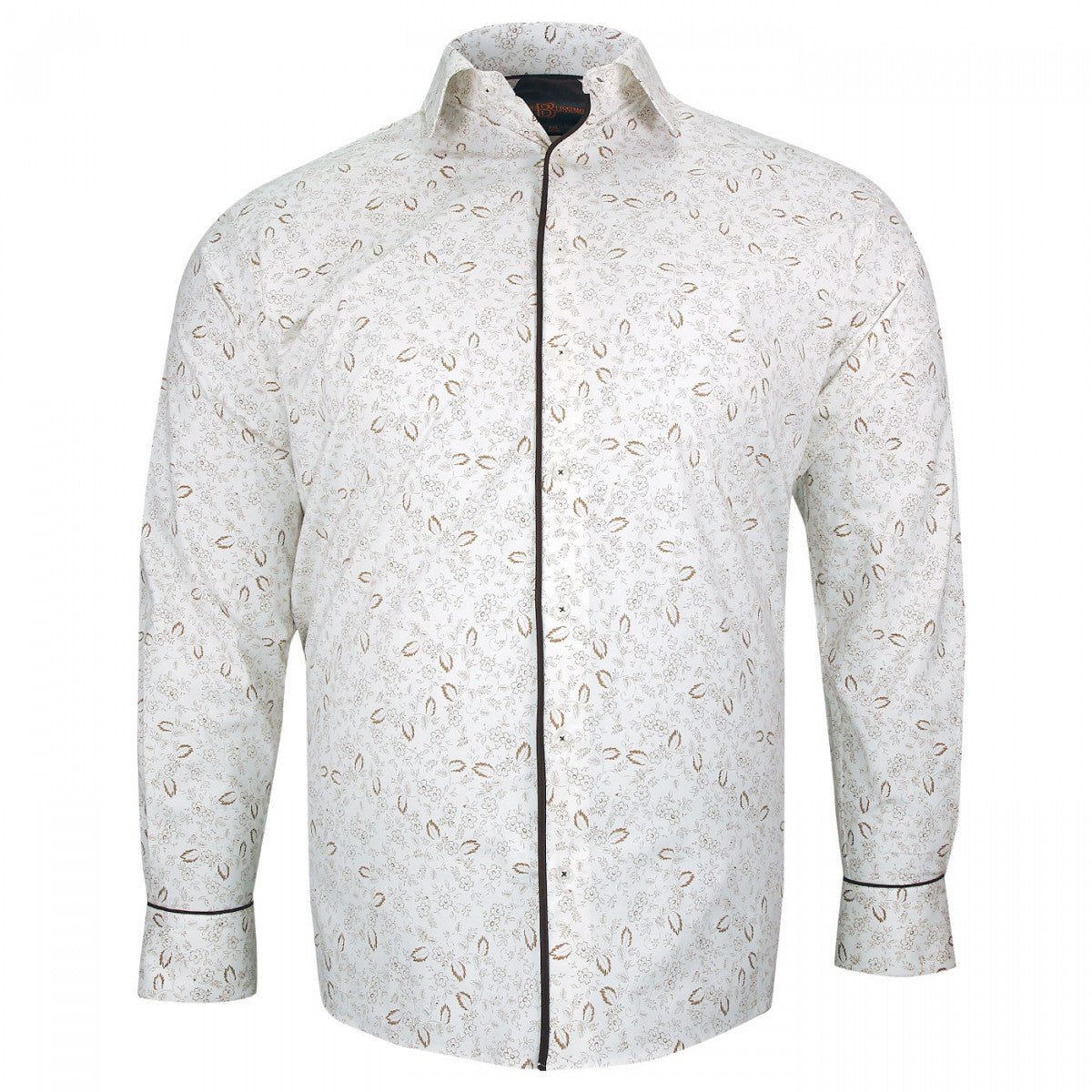 Chemise forte taille tissus premium AD4DB3 beige
