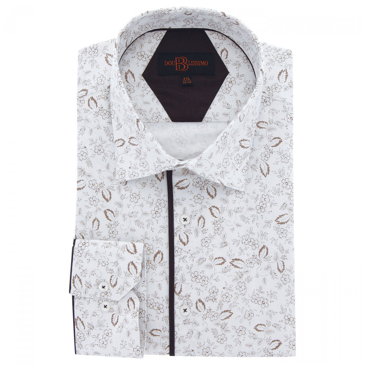 Chemise forte taille tissus premium AD4DB3 beige