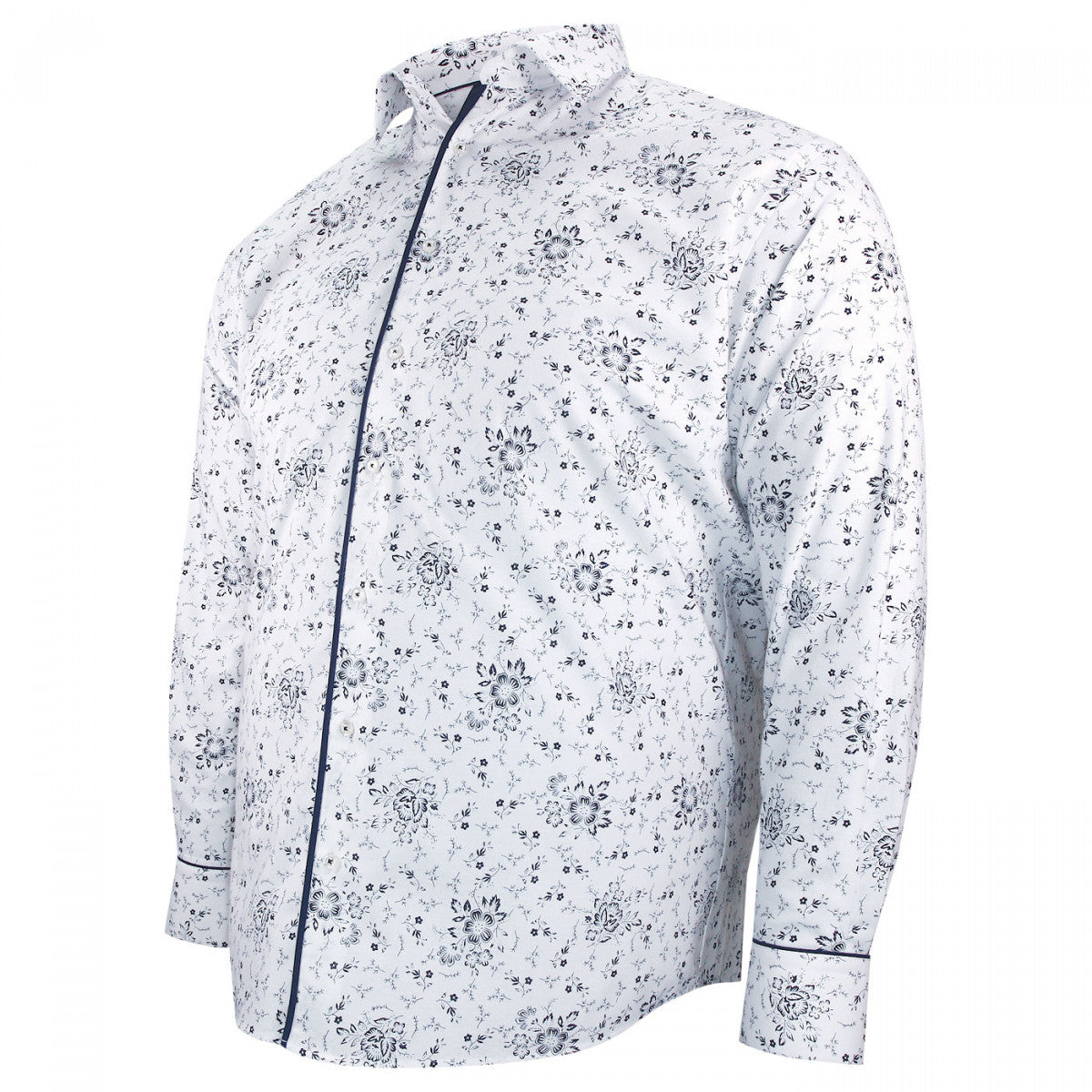Chemise forte taille tissus premium AD4DB2 blanc
