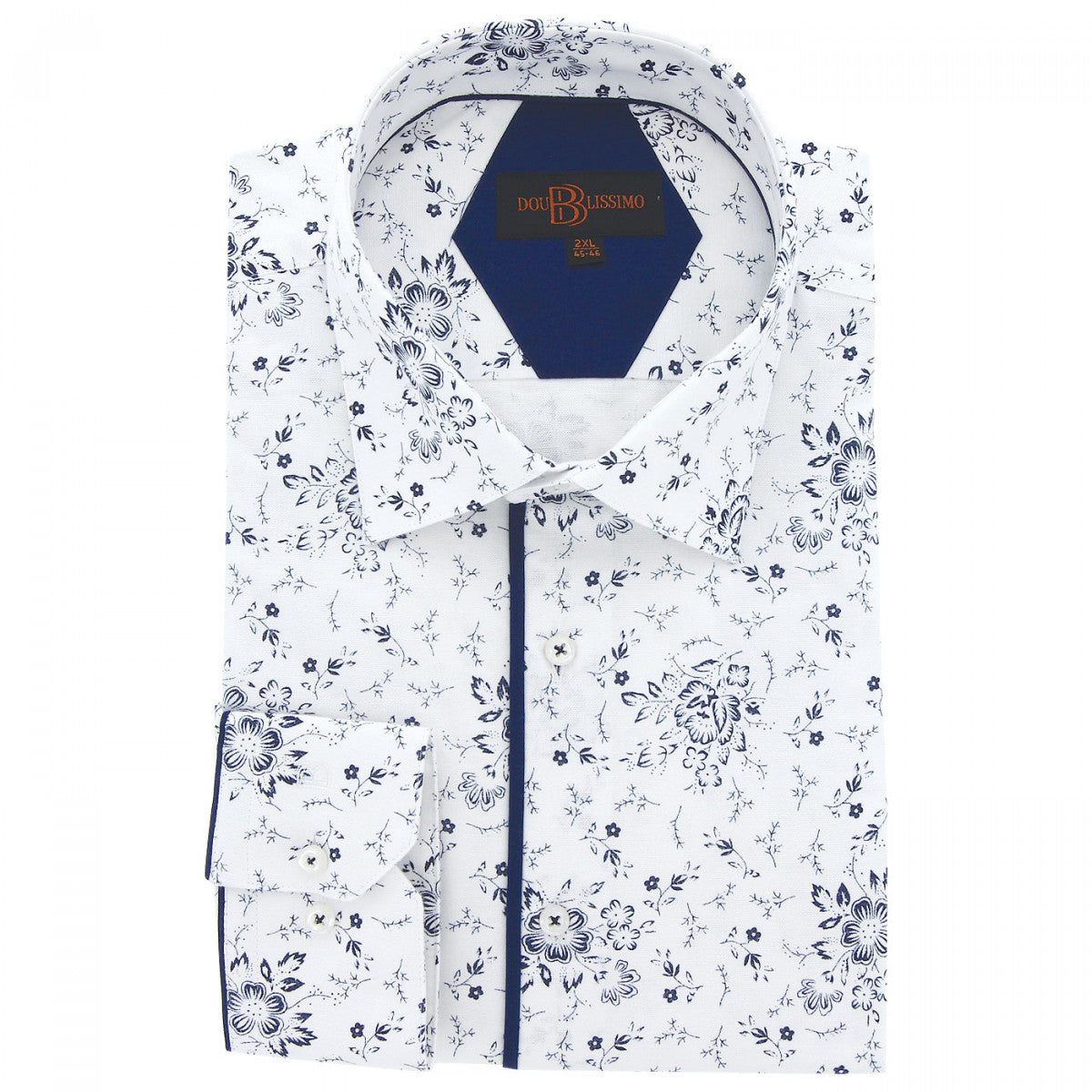 Chemise forte taille tissus premium AD4DB2 blanc