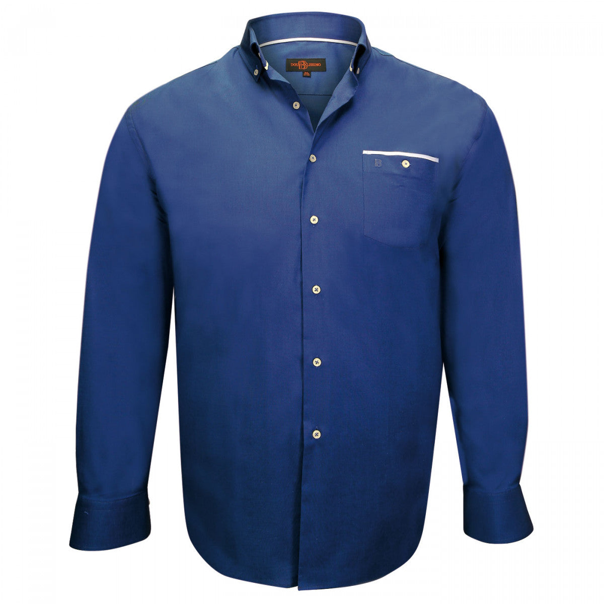 Chemise tissu oxfordLONDON Doublissimo GT-J2DB6 bleu