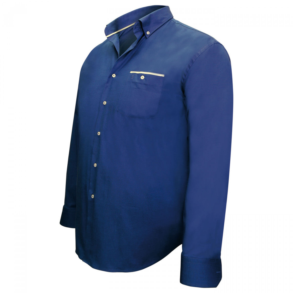 Chemise tissu oxfordLONDON Doublissimo GT-J2DB6 bleu