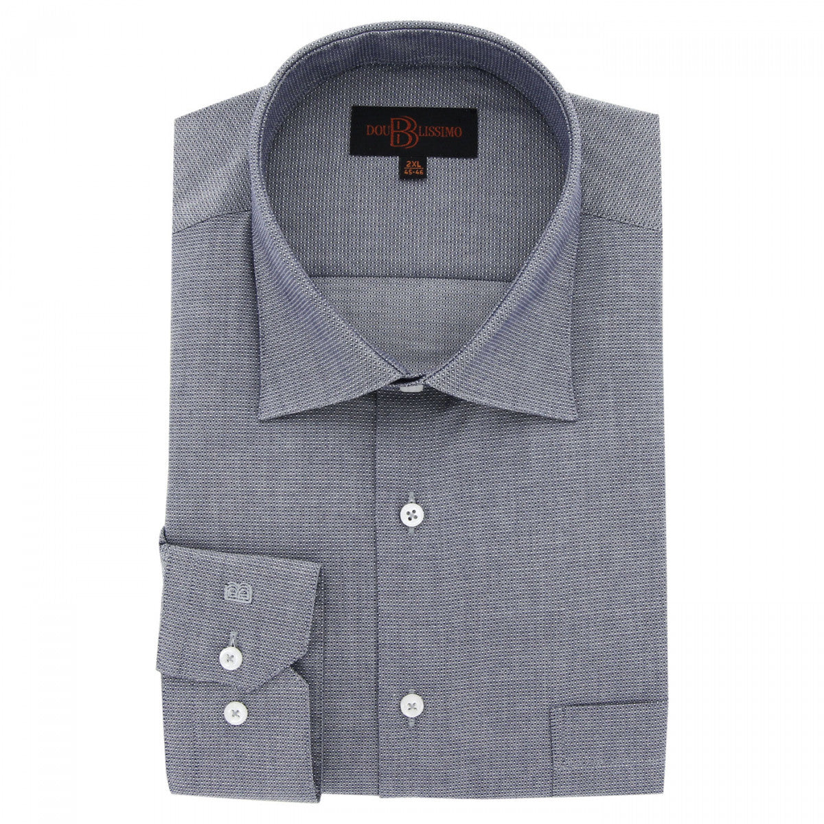 Chemise forte taille tissu texturé à motifs TONOGIO AE6DB1 gris
