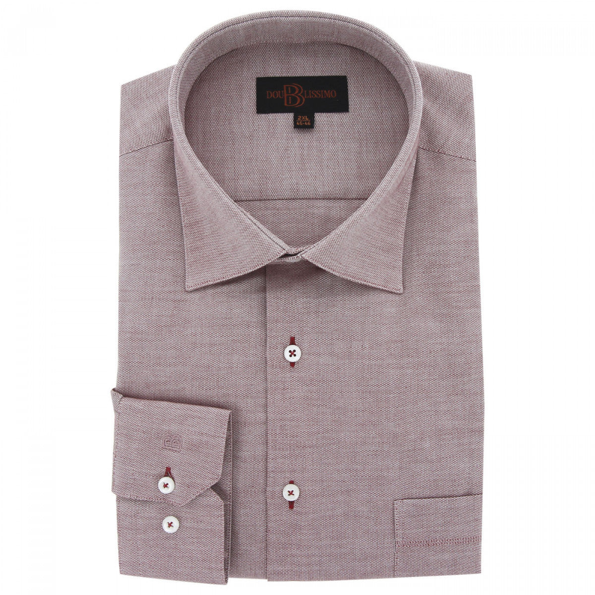 Chemise forte taille tissu texturé TONOROSSO AE7DB1 rouge