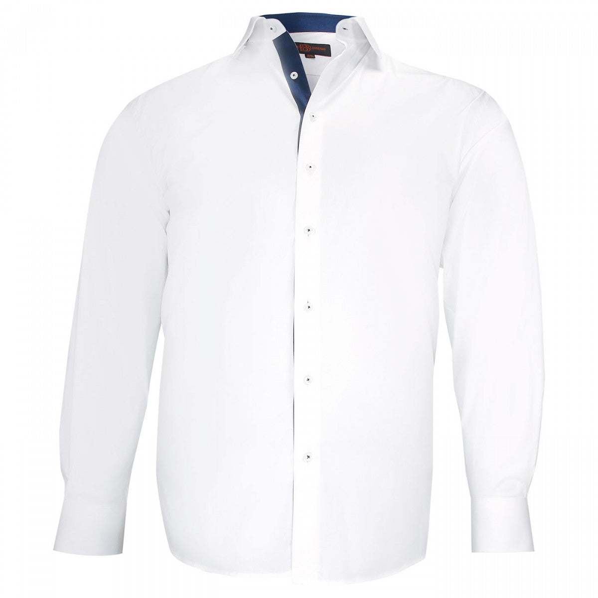 Chemise forte taille tissu uni CLASSOPO AE9DB2 blanc