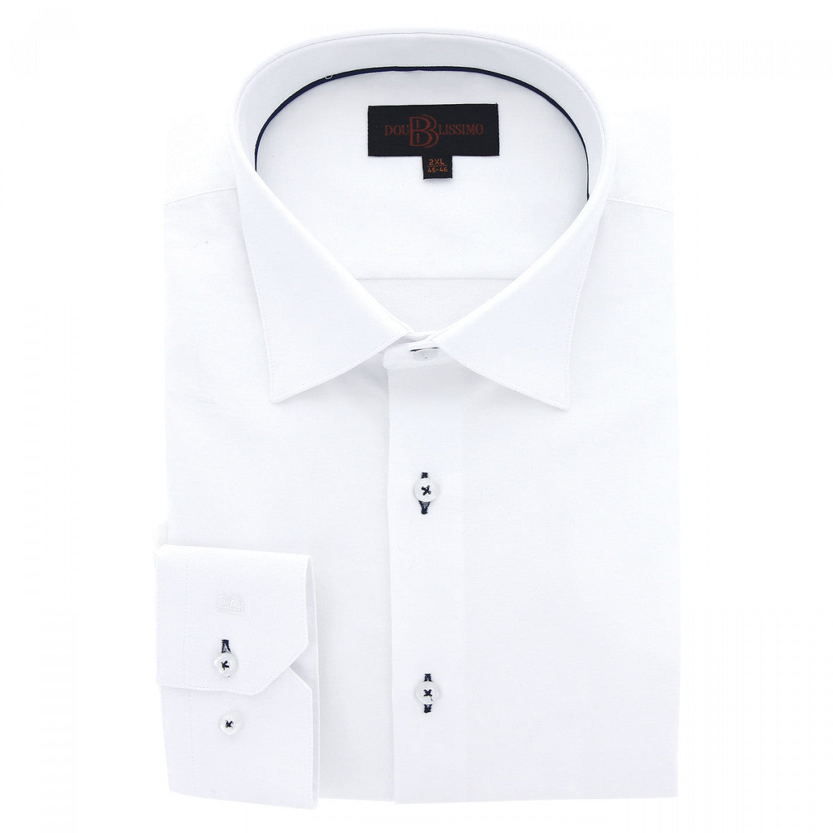 Chemise forte taille tissu uni FILOPPO AE10DB3 blanc