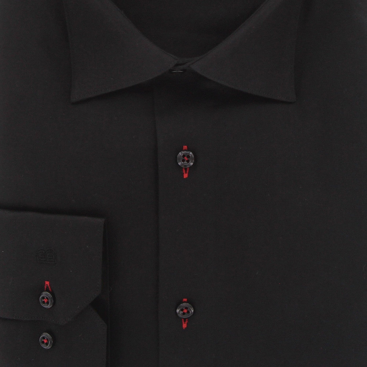 Chemise forte taille tissu uni FILOPPO AE10DB4 noir