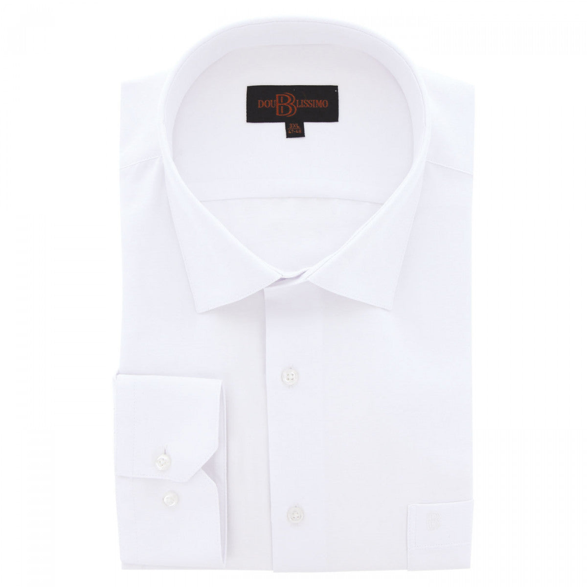 Chemise forte taille tissus chevron spinadi-aa3db1 blanc