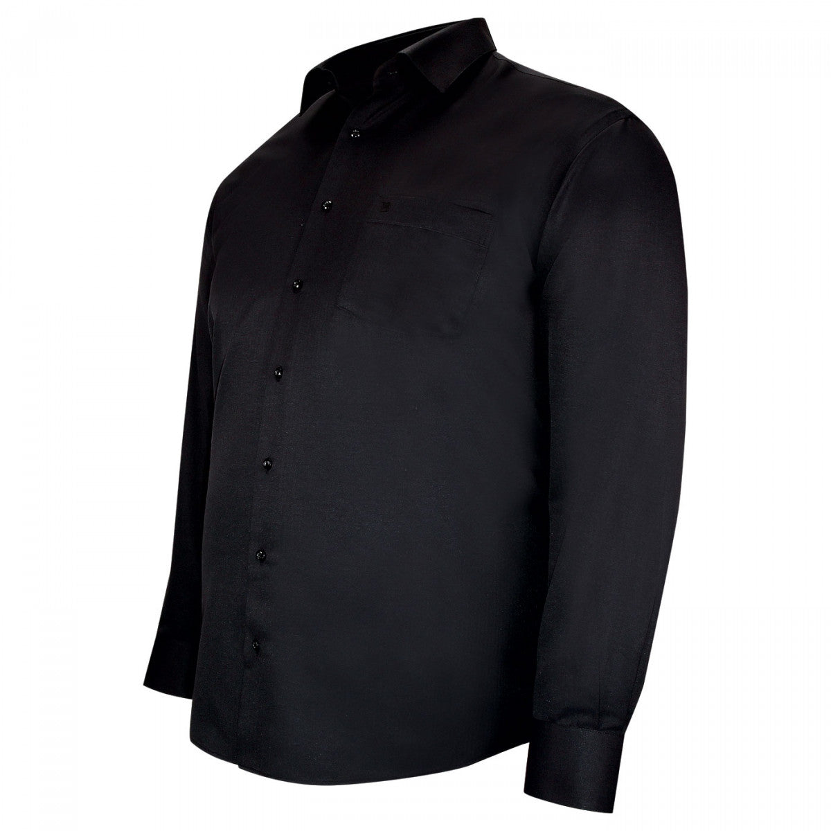 Chemise forte taille tissus chevron spinadi-aa3db3 noir