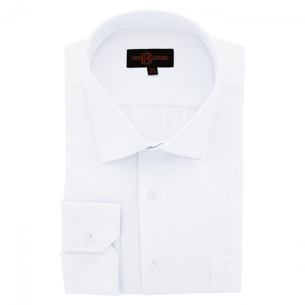 Chemise forte taille tissus premium armuré bastini-aa5db1 blanc