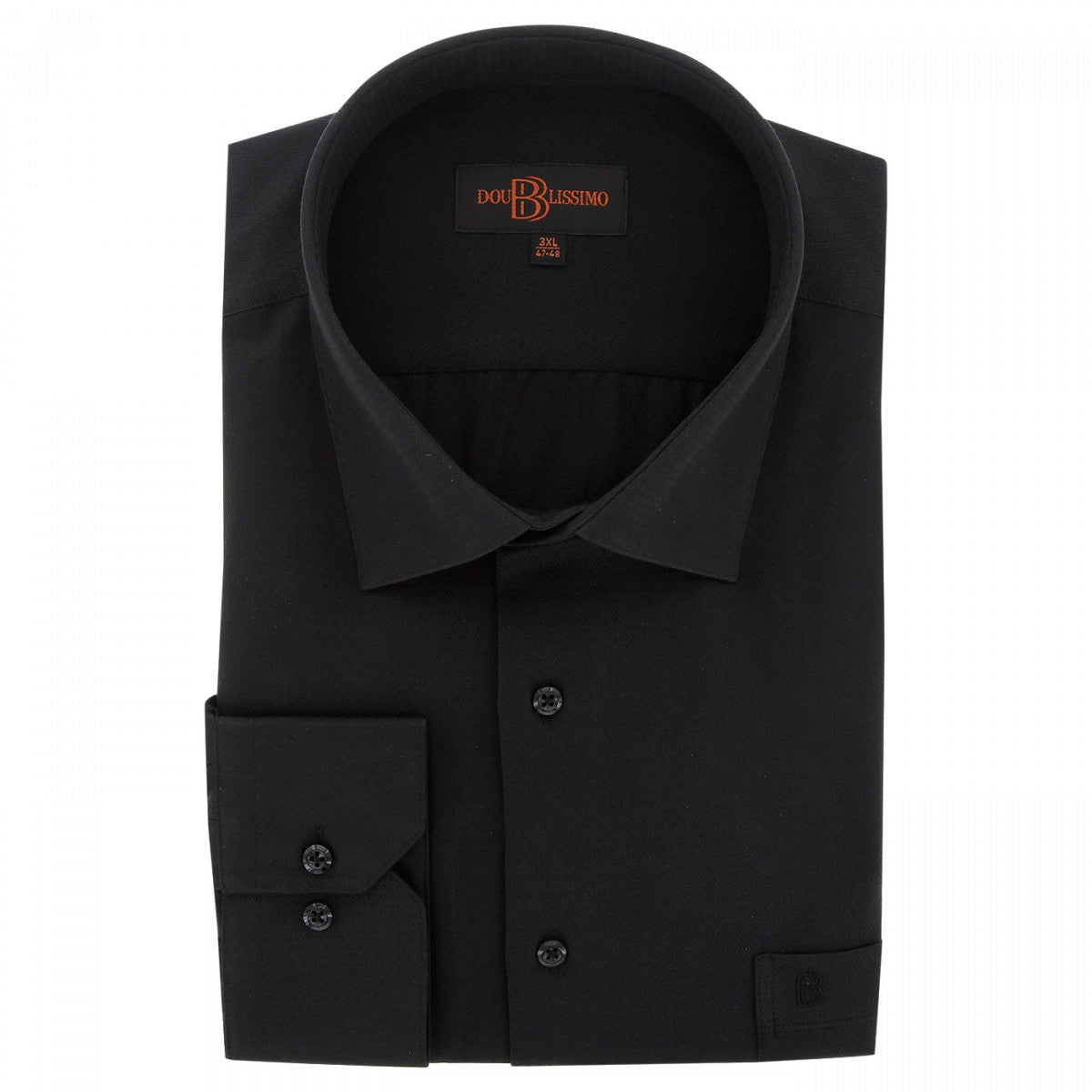 Chemise forte taille tissus premium armuré bastini-aa5db3 noir