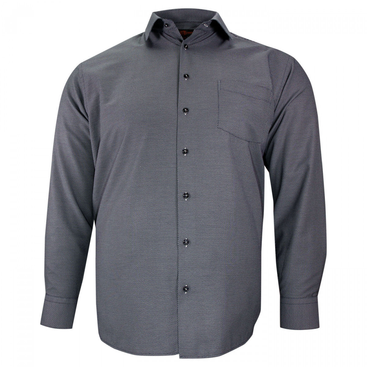 Chemise forte taille tissus premium armuré AB5DB1 bleu nuit