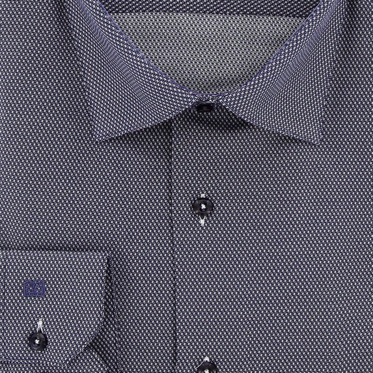 Chemise forte taille tissus premium armuré AB5DB1 bleu nuit