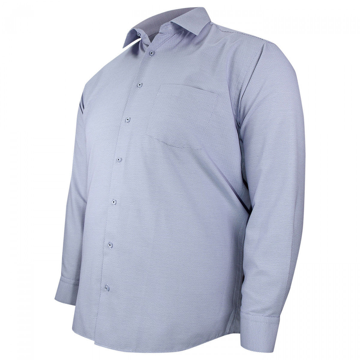 Chemise forte taille tissus premium armuré AB5DB3 bleu